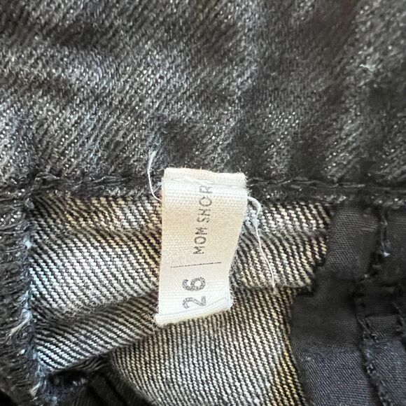 Pacsun Mom Short Size 26 Black Denim Jean Shorts Cuffed - Picture 4 of 9